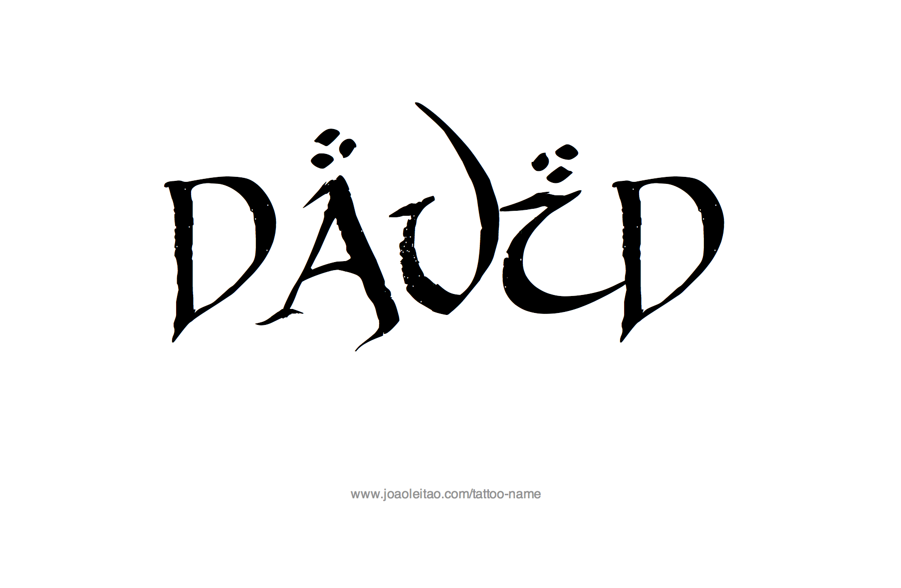 David Name Tattoo Designs